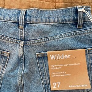 Wilder high rise wide leg cropped jeans, Dillon- 27